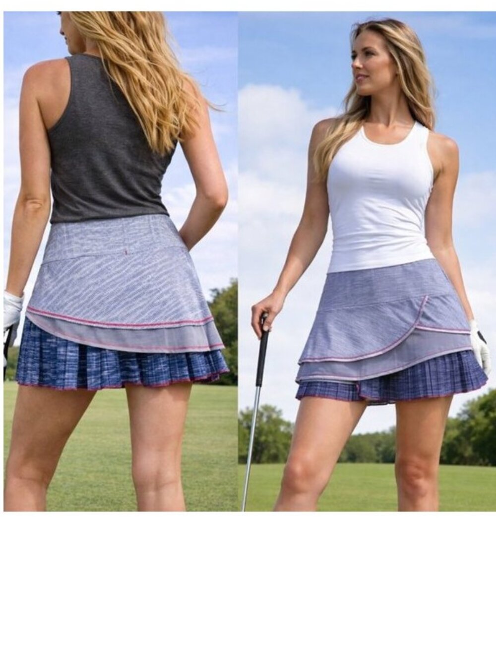 Nwt Lucky In Love Golf Skirt Skort Shorts XS